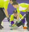 Bruce Bumstead / Brandon Sun filesSkip Kyle Doering (centre) won the provincial title in 2012 and is off to a good start in this year�s event.