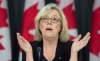 ADRIAN WYLD / CANADIAN PRESS FILES
Green Leader Elizabeth May will stump Friday for Green candidates for four days before Manitobans go to the polls