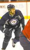 KEN GIGLIOTTI / WINNIPEG FREE PRESS files
Dustin Byfuglien has been a hit at forward so far in his three-game stint.