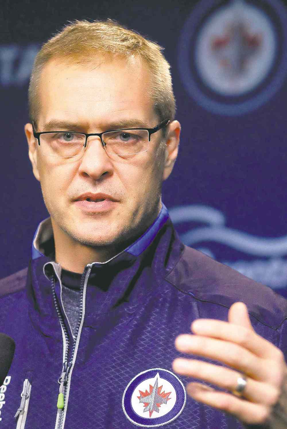 WINNIPEG FREE PRESS
mike deal / winnipeg free press
Winnipeg head coach Paul Maurice was enjoying his TSN gig when the Jets came calling.