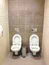 CP
Steve Rosenberg / the associated press
This photo shows two toilets at Sochi�s cross-country skiing and biathlon centre.