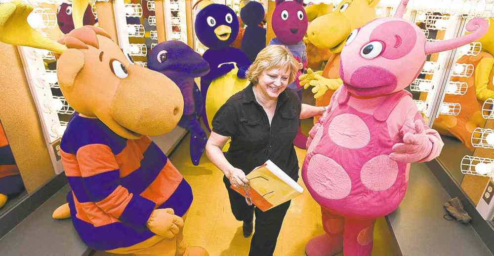 Supplied photo
Playtime: Backyardigans artistic director Patti Caplette gets in the middle of the fun.