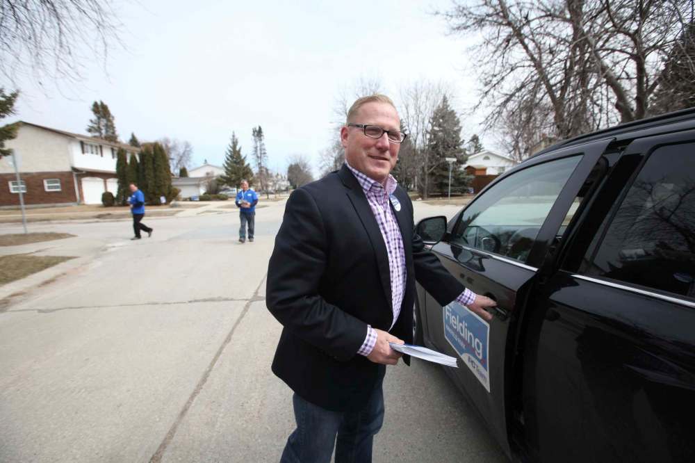 RUTH BONNEVILLE / WINNIPEG FREE PRESS
Scott Fielding, a former city councillor, is hoping to return the PCs to Kirkfield Park.