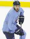 TREVOR HAGAN / WINNIPEG FREE PRESS
 Devin Setoguchi, practising at the MTS Centre Saturday, has 10 goals on the season after his pair against the Canucks Friday night.