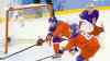 Chuck Myers / MCT 
A shot by USA forward Dustin Brown beats Czech Republic goaltender Ondrej Pavelec in a quarter-final game in Sochi on Wednesday.