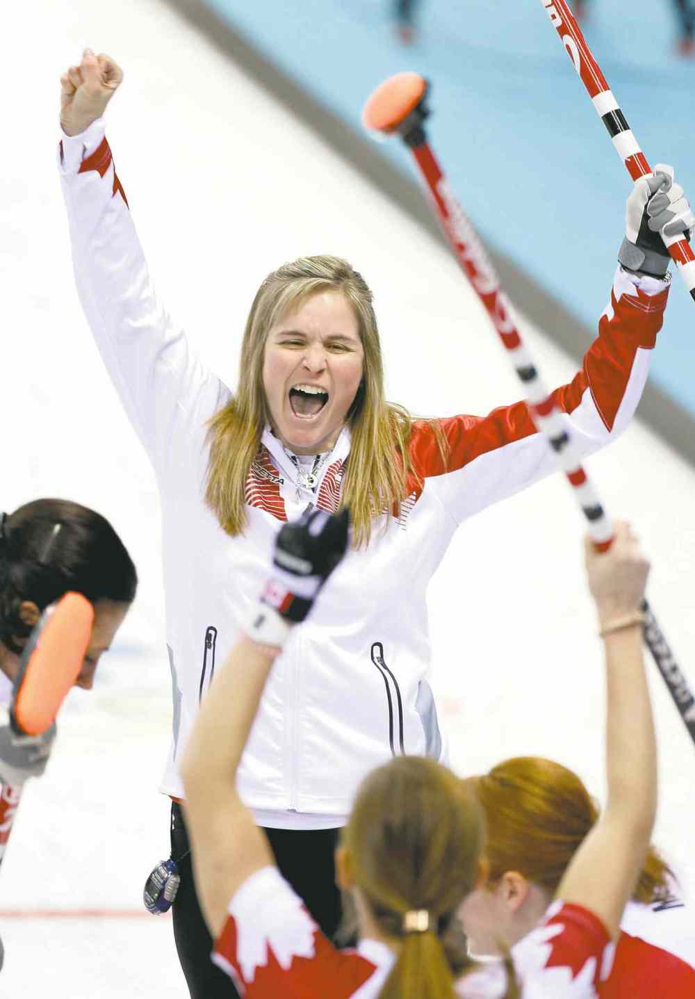 CP
Robert F. Bukaty / the associated press files
Winnipeg�s Jennifer Jones celebrates after delivering the last rock to defeat Sweden and win gold at Sochi.