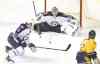 The Associated Press
Mark Zaleski / the associated pressWinnipeg Jets goalie Ondrej Pavelec does the splits to stymie Predators forward Mike Fisher in the third period on Saturday in Nashville.