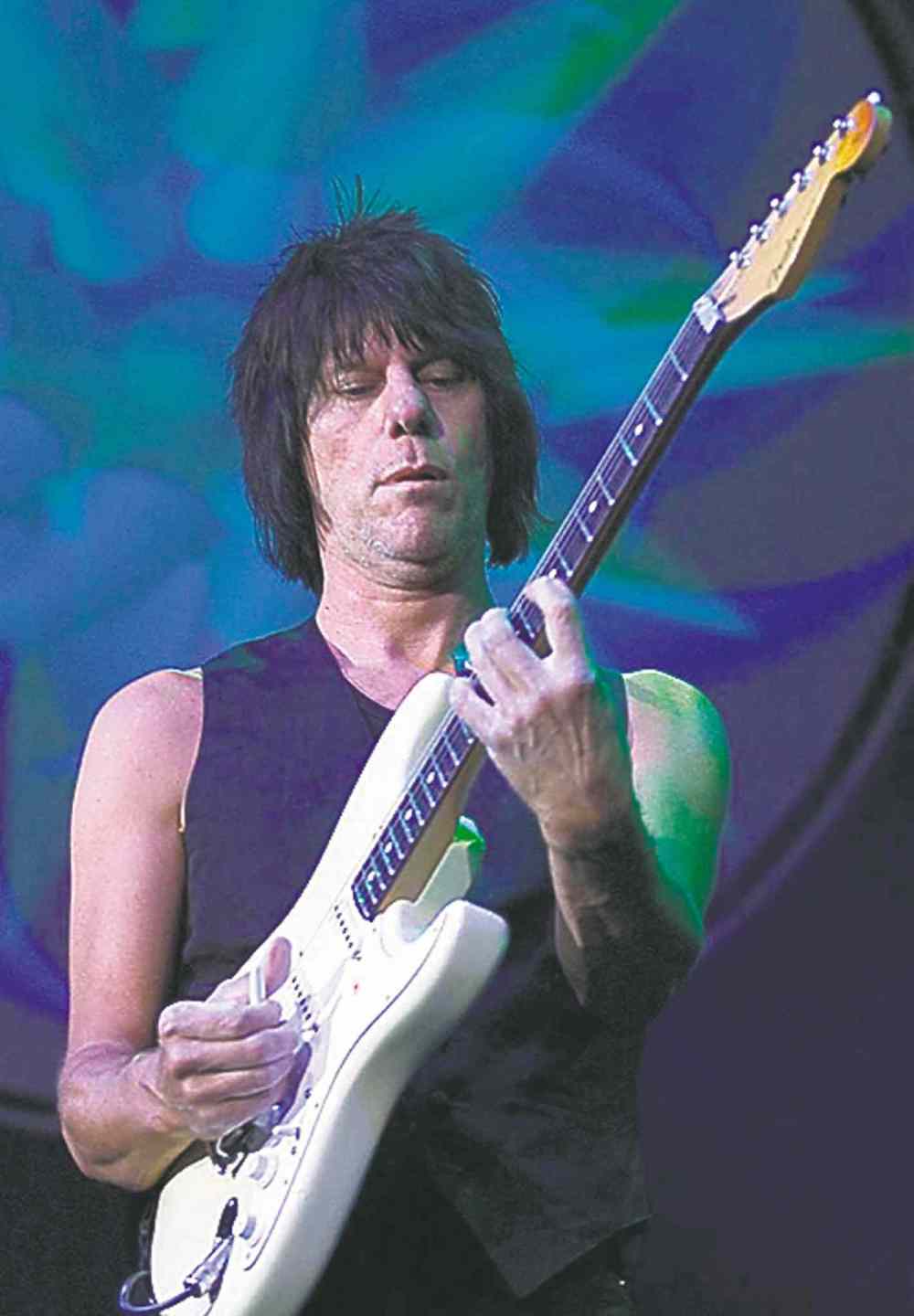 AP PHOTO/KEYSTONE/Franco Greco Files
In this July 20, 2001 file photo the English guitar player Jeff Beck, plays at the 'Live at Sunset' festival in the park of the Swiss national museum in Zurich, Switzerland. Beck was part of this year's Rock and Roll Hall of Fame class.