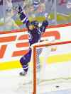 BORIS MINKEVICH / WINNIPEG FREE PRESS 
Winnipeg Jets left-winger Evander Kane is a picture of joyous triumph after scoring a second-period goal against the Avalanche.