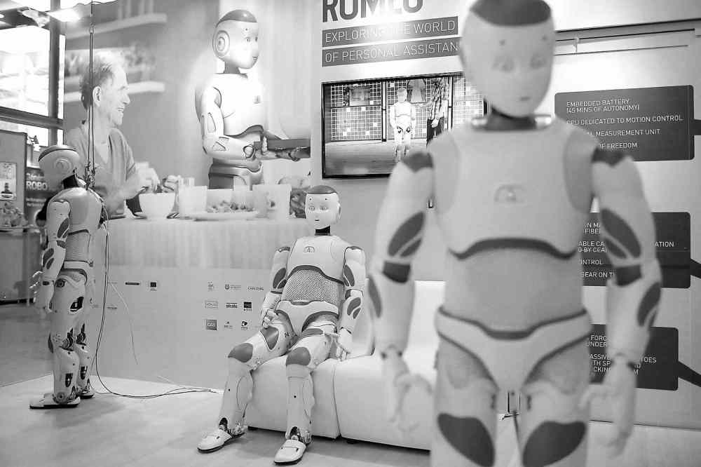 CP
Laurent Cipriani / The Associated Press
Romeo, humanoid robots from Aldebaran, are seen during the Innorobo European summit Thursday.