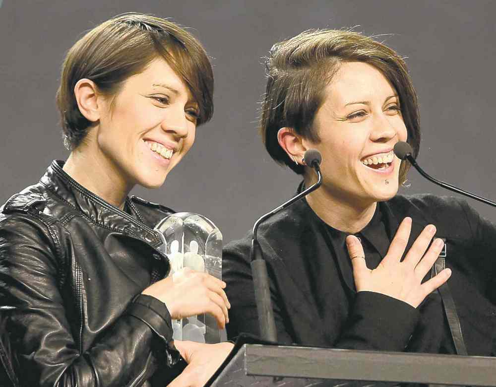 Trevor Hagan / Winnipeg Free Press
Tegan and Sara finally get their Juno — for Pop Album of the Year.