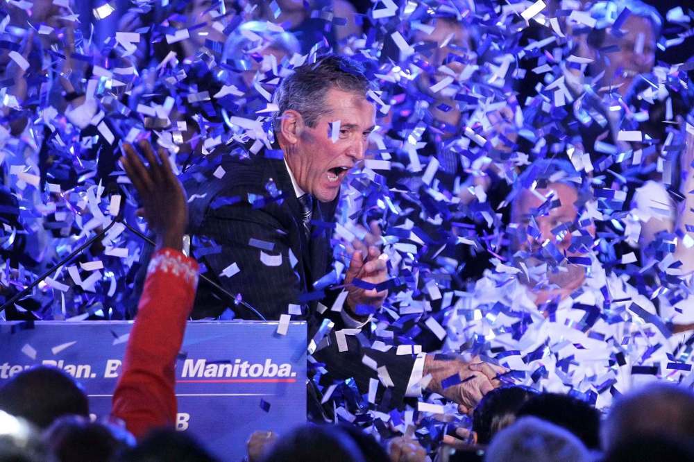 MIKE DEAL / WINNIPEG FREE PRESS
Pallister has promised to reduce cabinet by one-third.