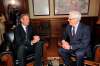 BORIS MINKEVICH / WINNIPEG FREE PRESS
Brian Pallister and Greg Selinger met in the Premier's office.