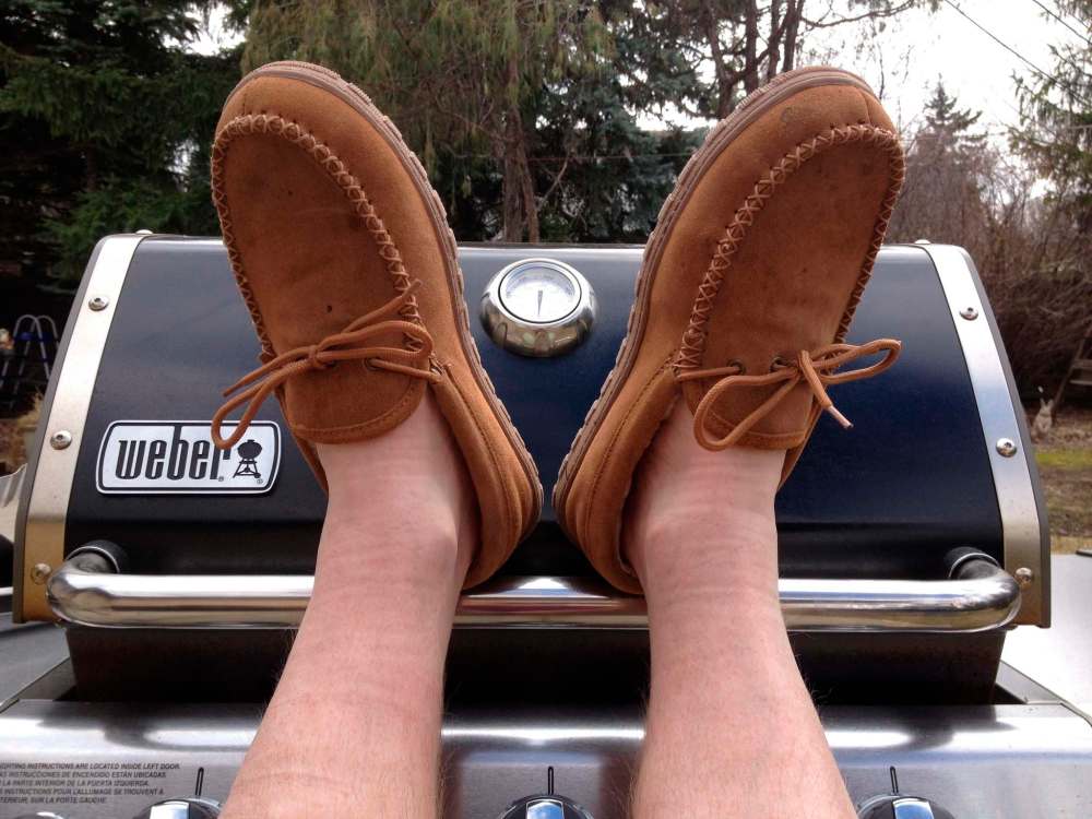 After I tried on these sheepskin slippers, I was hooked. Call me dorky, I don’t care anymore.