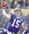 Fred Greenslade / THE CANADIAN PRESS files
Blue Bombers quarterback Max Hall