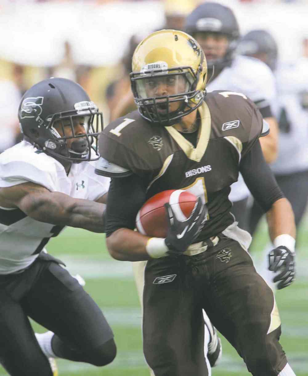 Former Bison Anthony Coombs suits up tonight.