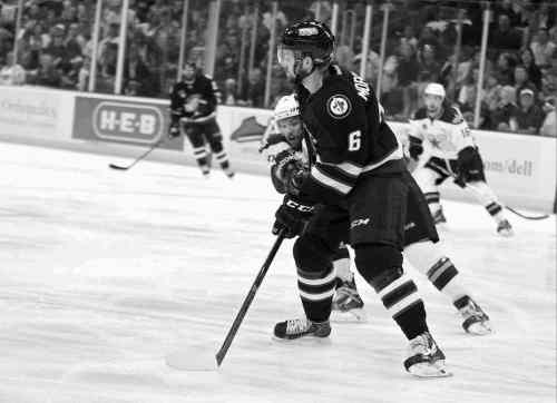Christina Shapiro/Texas Stars
IceCaps defenceman Josh Morrissey has logged a lot of miles this season, and is developing into a legitimate contender for a spot on the Jets this fall.
