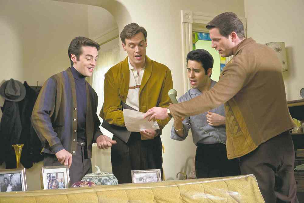 CP
Vincent Piazza (from left), Erich Bergen, John Lloyd Young and Michael Lomenda star in Jersey Boys.