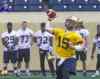 MIKE DEAL / WINNIPEG FREE PRESS
Quarterback Max Hall has thrown his last incompletion as a Winnipeg Blue Bomber. He got the axe Friday, as 11 players were chopped.
