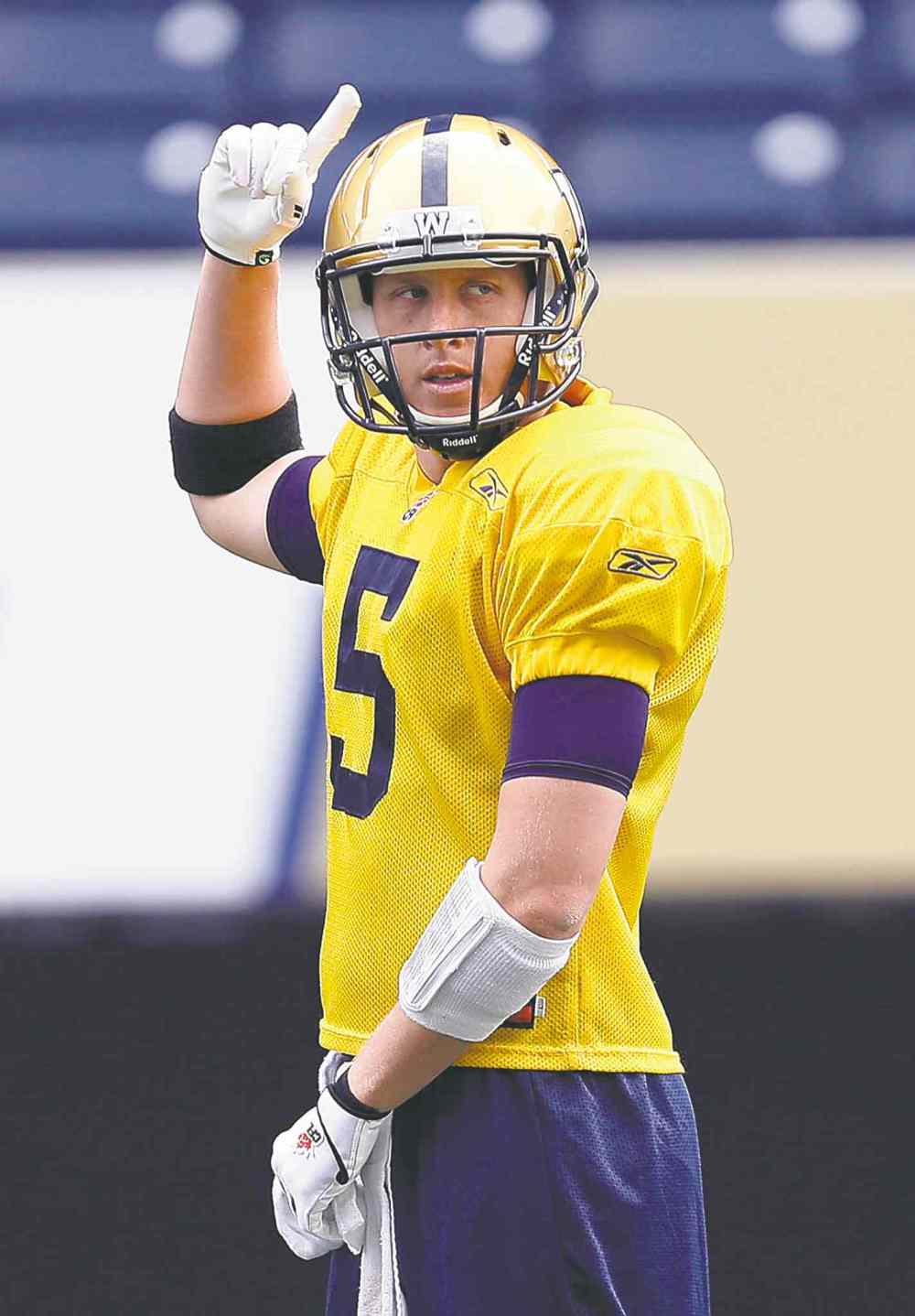 KEN GIGLIOTTI / WINNIPEG FREE PRESS files
Drew Willy is No. 1, despite having started only four CFL games.