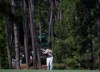 Corey Conners hits a shot on the 17th hole during the first round for the Masters golf tournament Thursday, April 11, 2019, in Augusta, Ga. (AP Photo/David J. Phillip)