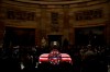 Visitors file past the flag-draped casket of former President George H.W. Bush as he lies in state in the Capitol Rotunda in Washington, Monday, Dec. 3, 2018. (AP Photo/Patrick Semansky)