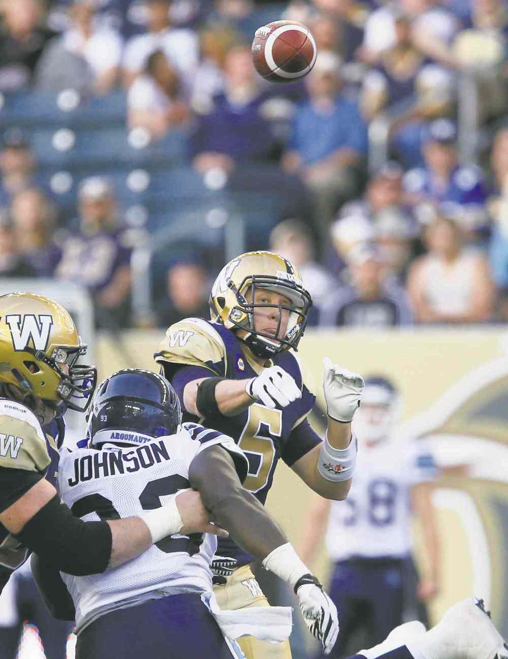 John Woods / winnipeg free press files
Quarterback Drew Willy had a memorable debut for the Blue Bombers last week. Can he replicate that success tonight against Ottawa?