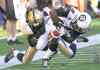 JOE BRYKSA / WINNIPEG FREE PRESS
Winnipeg�s Demond Washington strips the ball from the Redblacks� Kierre Johnson during the first half. After spotting Ottawa 21 points, the Bombers defence shut it down, limiting Ottawa to just seven points.