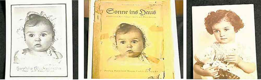 Courtesy of USC Shoah Foundation / Washington Post
Hessy Levinsons Taft, now 80, recently presented this magazine cover, emblazoned with her baby photo, to the Yad Vashem Holocaust Memorial in Israel.