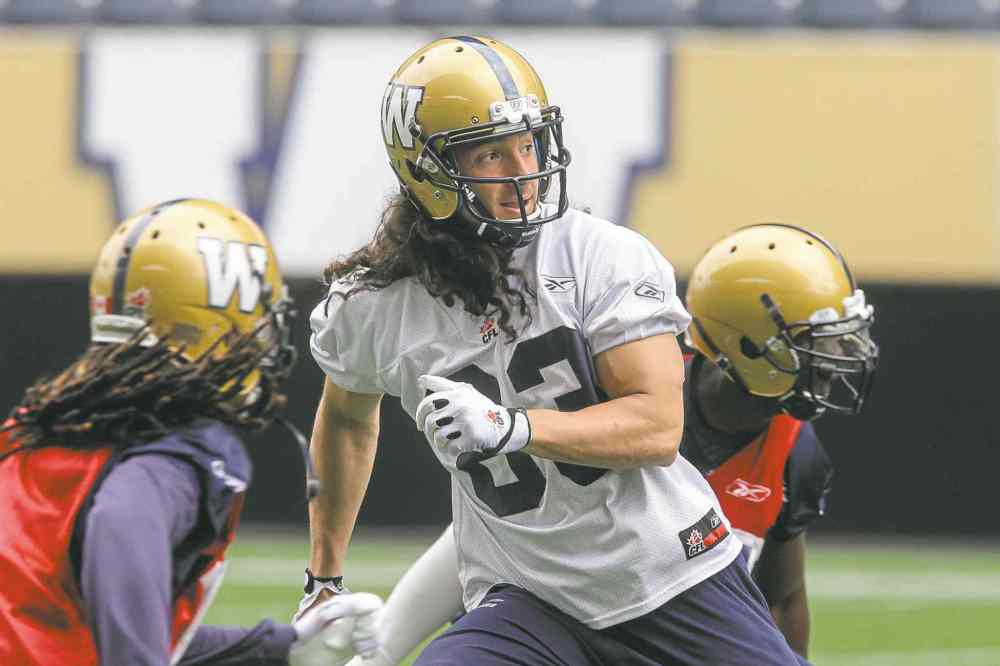 MIKE DEAL / WINNIPEG FREE PRESS files
Receiver Julian Feoli-Gudino made two crucial plays during the final drive.