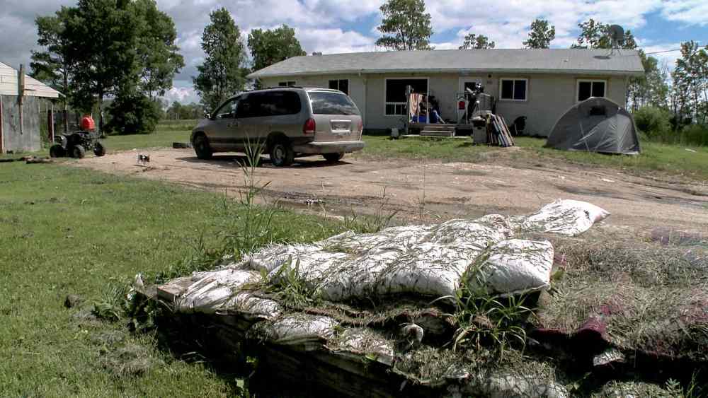 Photos by Jeremie Wookey
Delma Brass's condemned family home on Little Saskatchewan First Nation