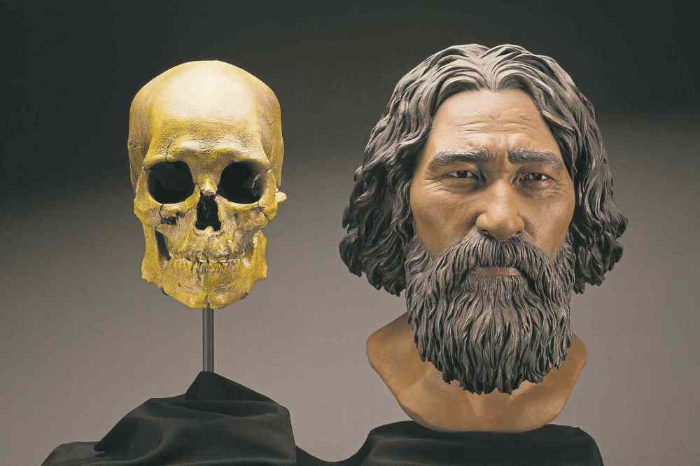 Bloomberg The Washington Post
Brittney Tatchell / Smithsonian Institute
A facial reconstruction of Kennewick Man at the National Museum of Natural History in Washington offers an idea of what he may have looked like about 9,000 years ago.
