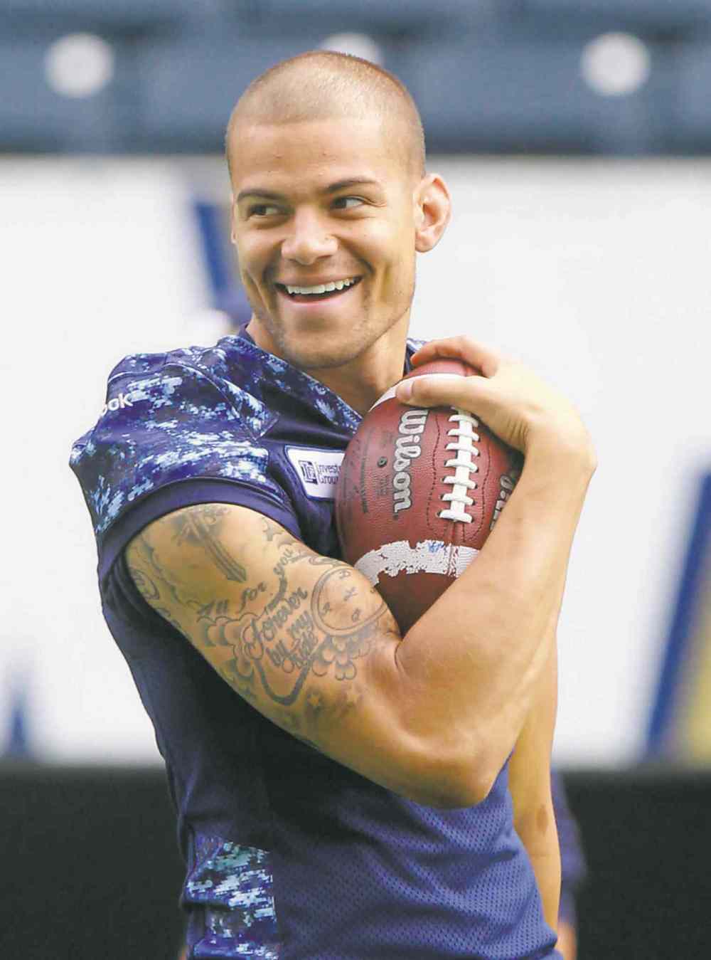 wayne glowacki / winnipeg free press files
Nick Moore was nicked in Regina and will be out for awhile.