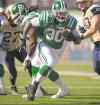 CP
liam richards / the Canadian press files
Roughriders running back Will Ford darts in for a touchdown against his old teammates.