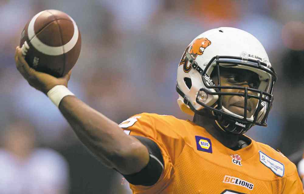 Darryl Dyck / the canadian press files
The Lions will have Kevin Glenn back at the helm after a season-ending injury to No. 1 quarterback Travis Lulay.