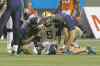 Reuters
Winnipeg Blue Bombers' Drew Willy (5) is checked by medical staff after getting injured while playing against the BC Lions during the second half of their CFL football game in Vancouver Saturday.
