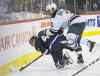John Woods / WINNIPEG FREE PRESS
Not exactly an auspicious debut for the young Nik Ehlers Monday.