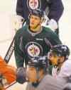 BORIS MINKEVICH / WINNIPEG FREE PRESS files
Adam Lowry (rear) has a bright future as a Winnipeg Jet, according to teammate Mark Scheifele.