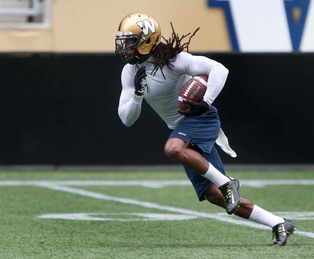 WAYNE GLOWACKI / WINNIPEG FREE PRESS FILES
Troy Stoudermire has been released from the Winnipeg Blue Bombers.