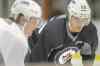 JOE BRYKSA / WINNIPEG FREE PRESS
Jacob Trouba  and Mark Scheifele