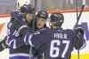 Trevor Hagan / THE CANADIAN PRESS
Winnipeg Jets Andrew Ladd (left), Bryan Little (centre) and Michael Frolik celebrate after Ladd scored a first-period goal against the Colorado Avalanche Sunday.