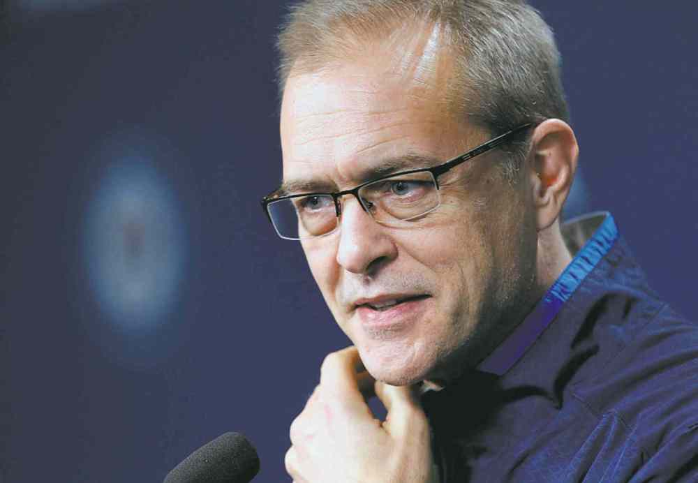WAYNE GLOWACKI / WINNIPEG FREE press
Paul Maurice