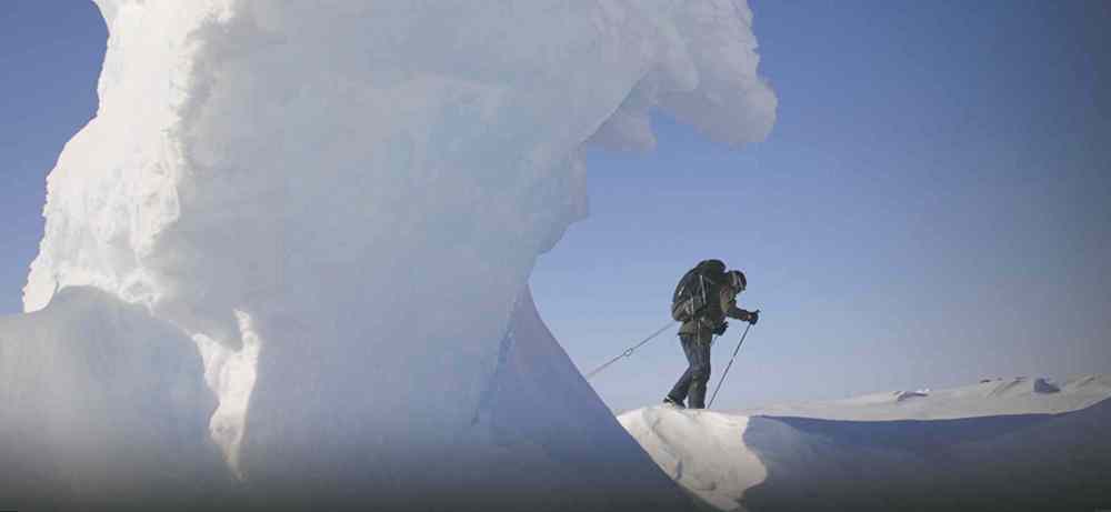 A scene from the Canadian TV documentary March to the Pole.
