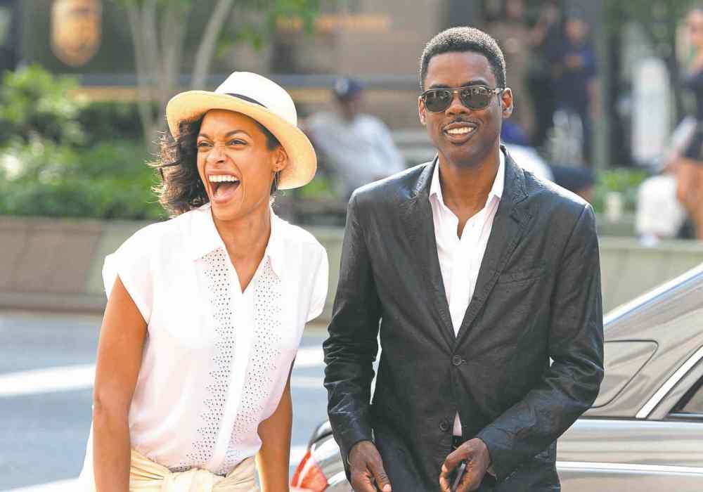 PARAMOUNT PICTURES
Rosario Dawson and Chris Rock in Top Five.