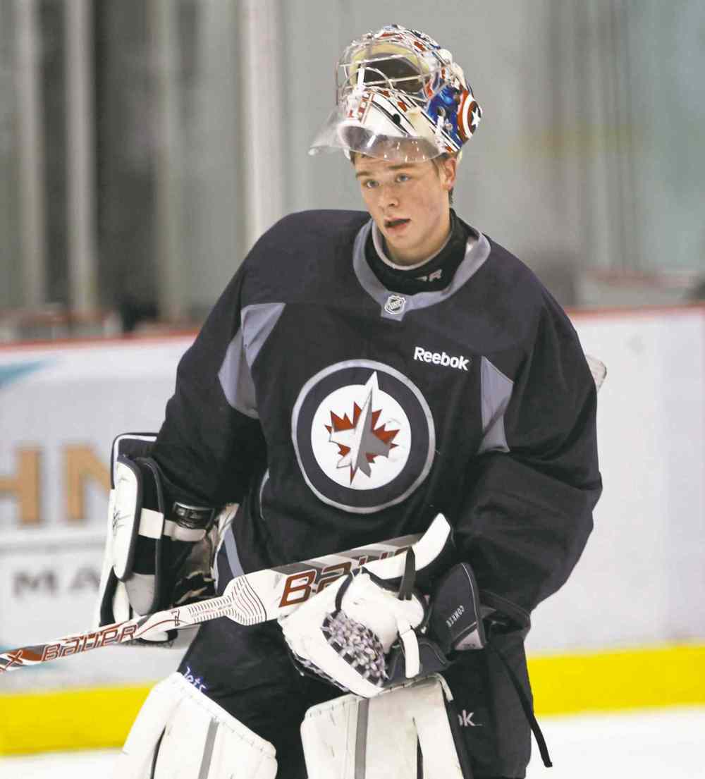 JOE BRYKSA / WINNIPEG FREE PRESS files
Goalie Eric Comrie was drafted by the Winnipeg Jets in 2013.