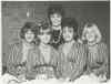 Music Hop Hootenanny chorus singers Carol West (from left), Lucille Emond, Yvette Dandeneau Shaw and Micki Allen with guest Pat Hervy (rear).