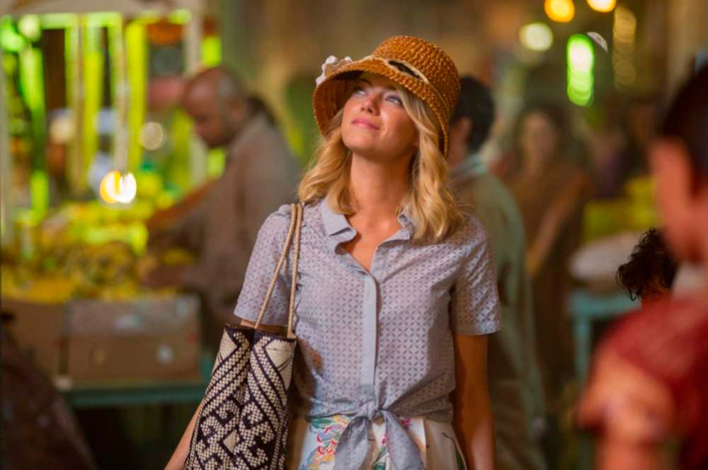COLUMBIA PICTURES
Emma Stone as an Asian-American woman in Aloha.