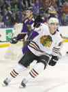 Jeff Rroberson / The Associated Press Files
Blackhawks winger Patrick Kane celebrates after scoring against St. Louis.