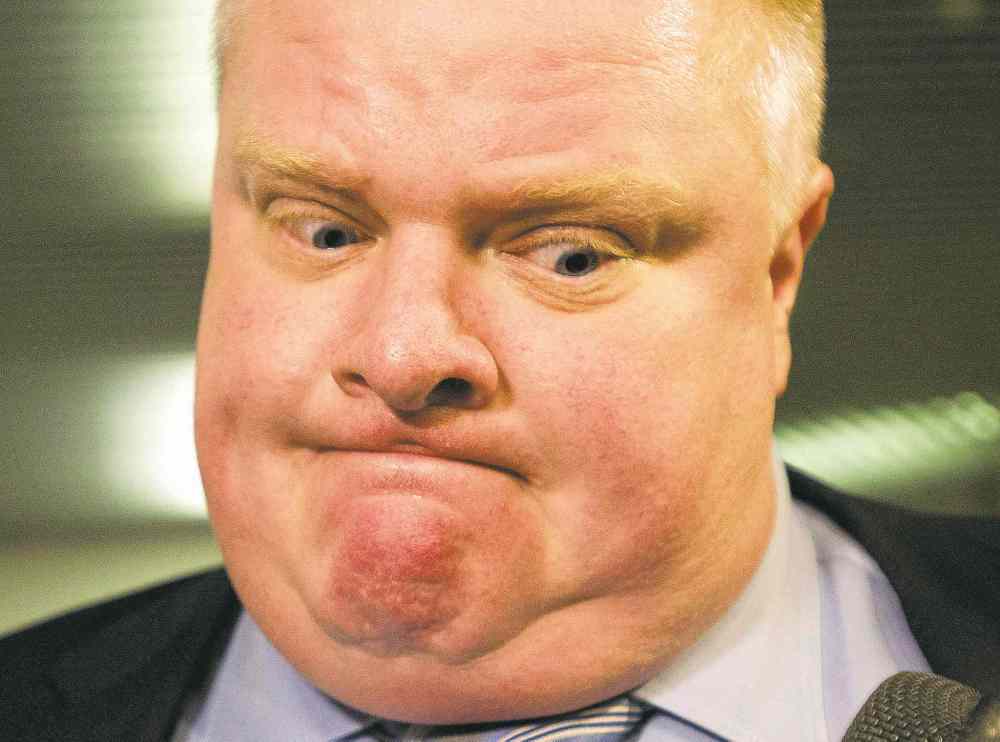 Nathan Denette / THE CANADIAN PRESS files
Former Toronto Mayor Rob Ford