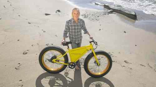 Brian van der Brug / TNS 
Storm Sonders with his electric eBike on the beach at his home in Malibu, Calif. Sonders was 38 when he was diagnosed with Asperger's.